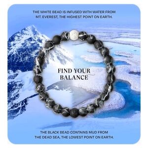 Lokai Unisex Bracelet - Black and White